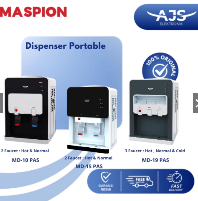 Maspion Dispenser Portable Hot and Normal MD-10 PAS